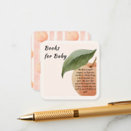Kleine Perzikboeken voor Baby Bijlagekaart Informatiekaartje