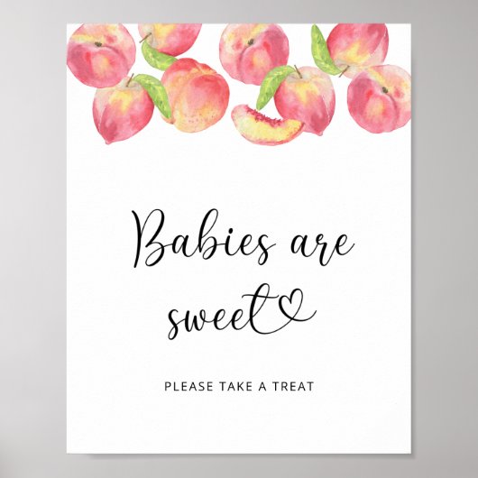kleine perziken - baby ' s zijn zoete posters (Voorkant)