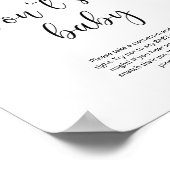 Kleine perziken Zeg geen baby Poster (Hoek)