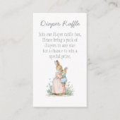 Kleine Peter Konijn en Mama Luier Raffle Informatiekaartje (Voorkant)