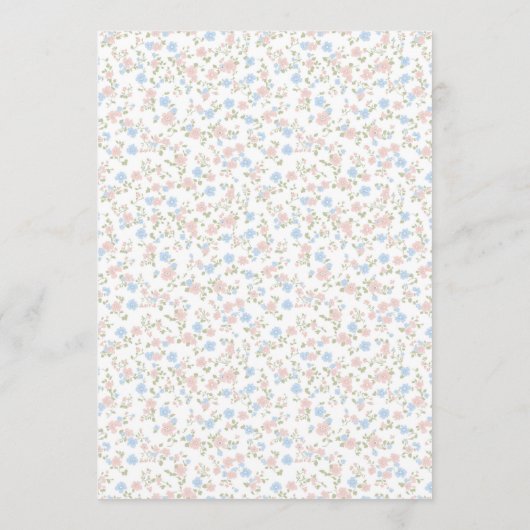 Kleine Peter Konijn en mama Menu (Achterkant)