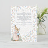 Kleine Peter Konijn en mama Menu (Staand voorkant)