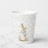 Kleine Peter Konijn en mama Papieren Bekers (Voorkant)