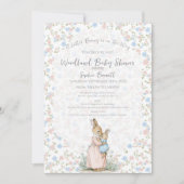 Kleine Peter Konijn en moeder Baby shower Kaart (Voorkant)