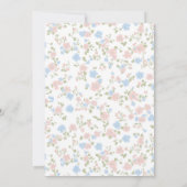 Kleine Peter Konijn en moeder Baby shower Kaart (Achterkant)