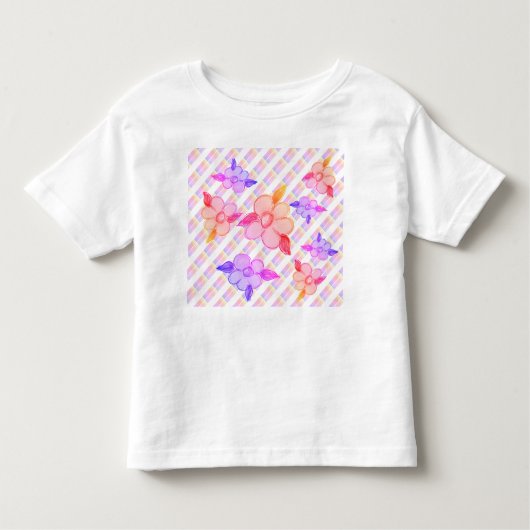 Kleine peuters Fancy T-shirt met roze (Voorkant)