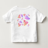 Kleine peuters Fancy T-shirt met roze (Achterkant)