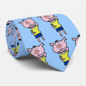 KLEINE PIGGIE KUGH IN ELBOW STROPDAS (Opgerold)