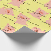 Kleine piggies overal cadeaupapier (Hoek)