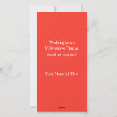  kleine Piggy Custom Retro Valentijnsdag Feestdagenkaart (Achterkant)