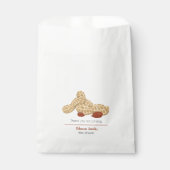 Kleine pinda-baby shower bedankzakje (Voorkant)