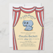 Kleine pinda-Baby shower Kaart (Voorkant)