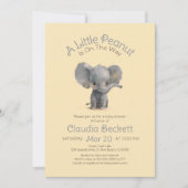 Kleine pinda-Baby shower Kaart (Voorkant)