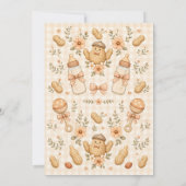Kleine Pinda Baby Shower Kaart (Achterkant)