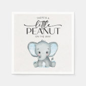 Kleine pinda Blue Elephant Baby shower Servet (Voorkant)