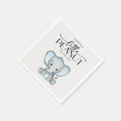 Kleine pinda Blue Elephant Baby shower Servet (Hoek)