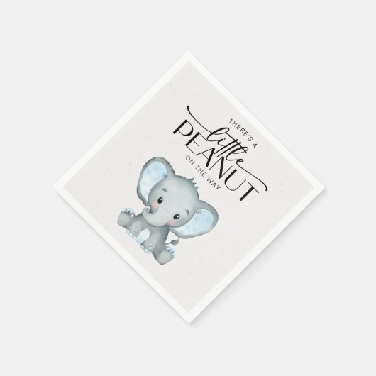 Kleine pinda Blue Elephant Baby shower Servet (Hoek)