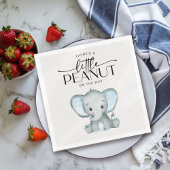 Kleine pinda Blue Elephant Baby shower Servet