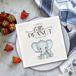 Kleine pinda Blue Elephant Baby shower Servet