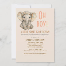 Kleine Pinda Boho Safari Olifant Jongen Baby Showe