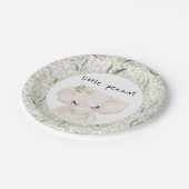 Kleine pinda Elephant Baby shower Borden Papieren Bordje (Gekanteld)