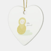 Kleine pinda keramisch ornament (Links)