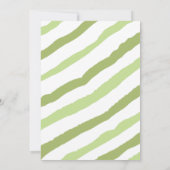 Kleine pinda-olifant | BABY SHOWER | Groen Kaart (Achterkant)