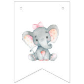 Kleine Pinda Olifant Baby shower Verjaardagsfeestj Vlaggetjes (Eerste vlag)