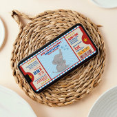 Kleine pinda-olifant Ticket First Birthday Kaart