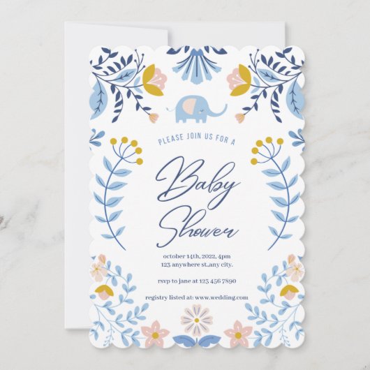 Kleine pinda op de manier waarop ik baby douche ui kaart (Voorkant)