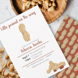 Kleine pinda op weg kaart