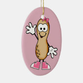 Kleine pinda (roze) keramisch ornament (Rechts)
