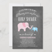 Kleine pinda | Uitnodiging tot Baby shower (Voorkant)