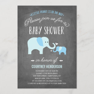 Kleine pinda   Uitnodiging tot Baby shower