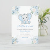 Kleine pinda Waterverf Baby shower Kaart (Staand voorkant)
