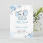 Kleine pinda Waterverf Baby shower Kaart (Staand voorkant)