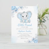 Kleine pinda Waterverf Baby shower Kaart (Staand voorkant)