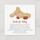 Kleine pindaboeken voor baby informatiekaartje (Voorkant)