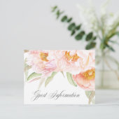Kleine pinda's Florale accommodatie Briefkaart (Staand voorkant)