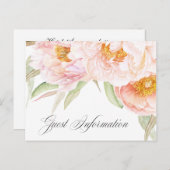 Kleine pinda's Florale accommodatie Briefkaart (Voorkant / Achterkant)