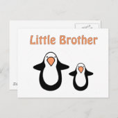 kleine pinguïn broer briefkaart (Voorkant / Achterkant)