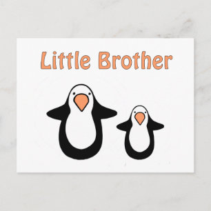 kleine pinguïn broer briefkaart