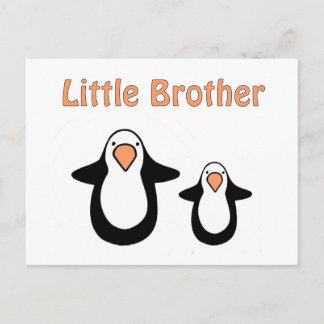 kleine pinguïn broer briefkaart