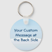 Kleine pinguïn die een sneeuwbalSleutelhanger krij Sleutelhanger (Achterkant)