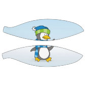 Kleine pinguïn die op sneeuw loopt basketbal (Panelen)