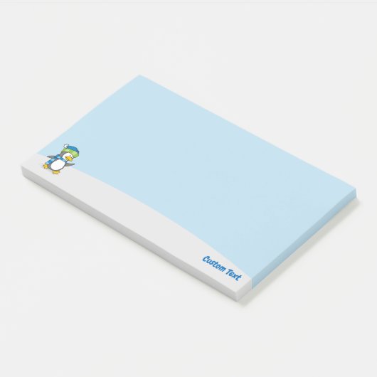 Kleine pinguïn die op sneeuw loopt Post-it Notes (Schuin)