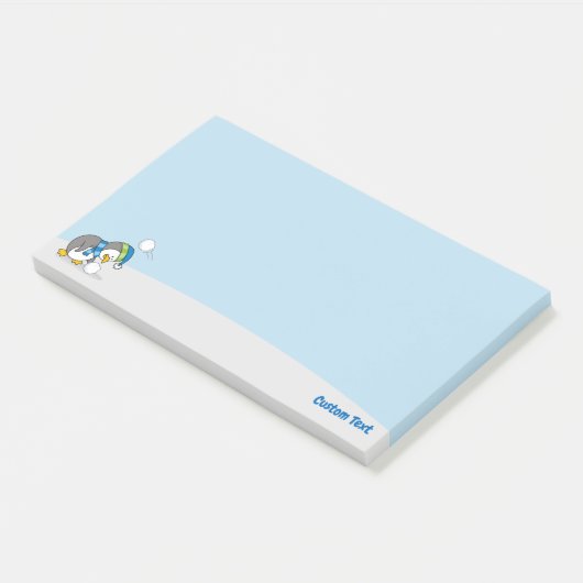 Kleine Pinguïn Krijgt Een Sneeuwbal Post-it Notiti Post-it® Notes (Schuin)
