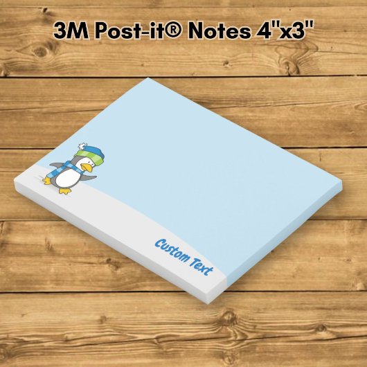 Kleine pinguïn loopt op sneeuw Post-it-notities Post-it® Notes