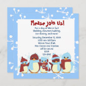 Kleine pinguïn meenemen voor een Walk Kaart (Voorkant / Achterkant)