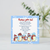 Kleine pinguïn meenemen voor een Walk Kaart (Staand voorkant)